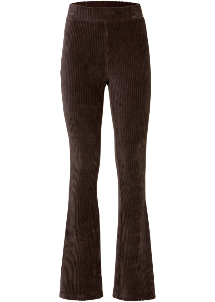Ausgestellte Leggings in Cordoptik