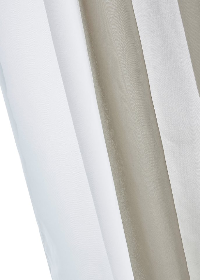 Gardinen mit Farbverlauf (2er Pack)