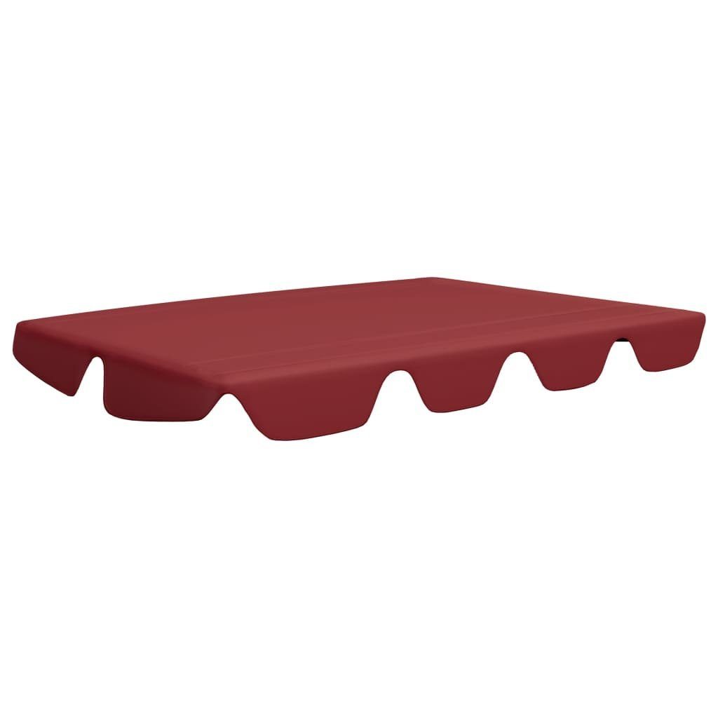vidaXL Hollywoodschaukel Ersatzdach Stoff für Hollywoodschaukel Weinrot 150 130x70 105 cm Vol