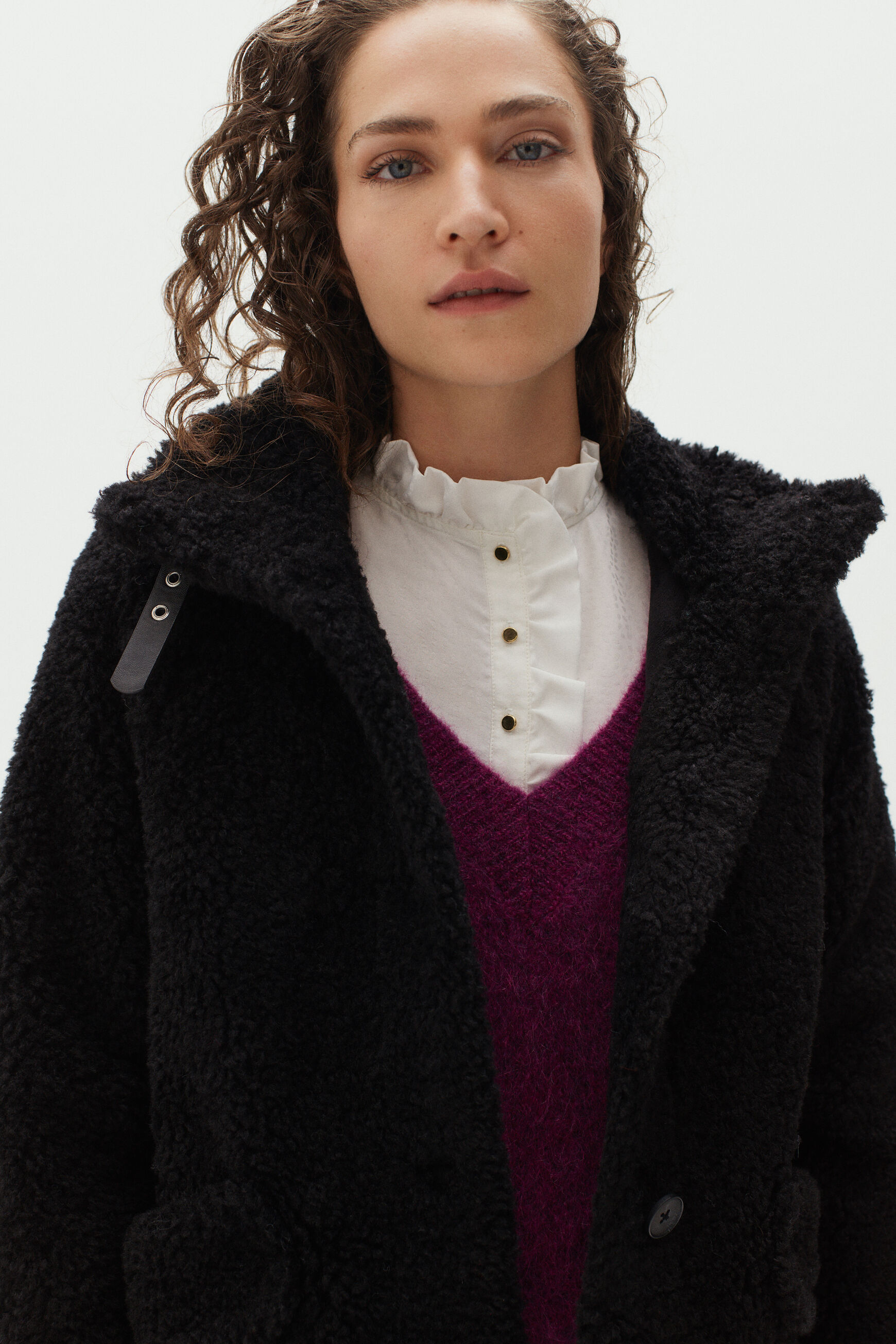 manteau sigrid noir femme
