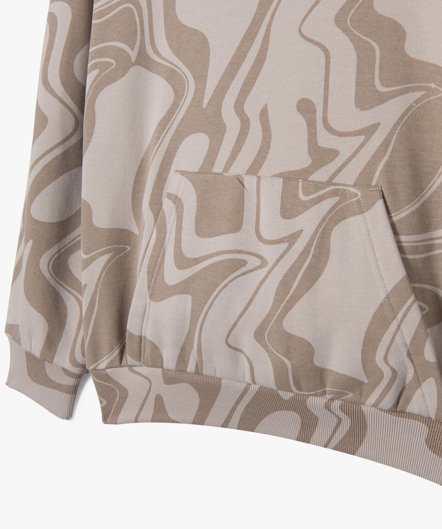 Sweat fille imprimé à capuche imprime | GEMO