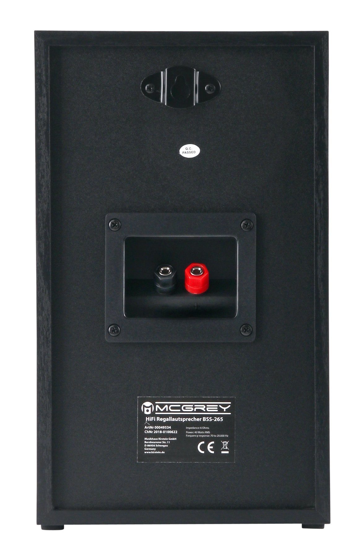 McGrey BSS-265 Micro-Stereo Anlage Lautsprechersystem (Bluetooth, 80 W, HiFi-Boxen mit Mini-Verstärker)