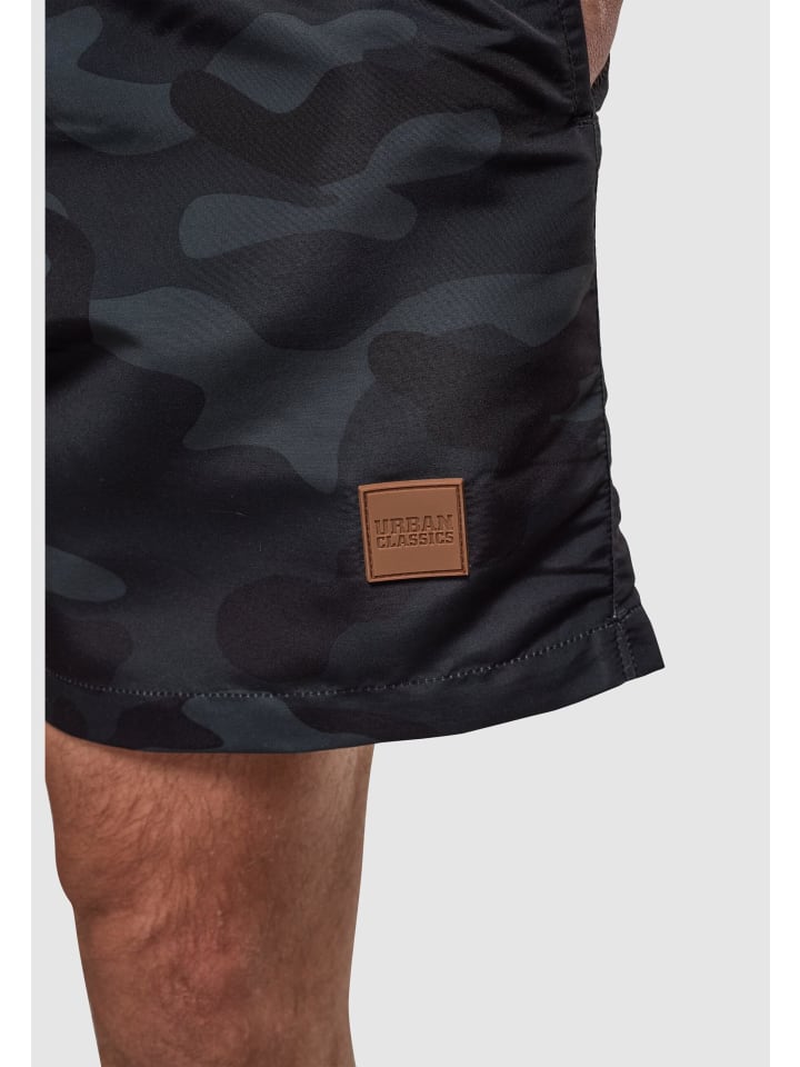 Urban Classics Urban Classics Badeshorts in blk/darkcamo günstig kaufen