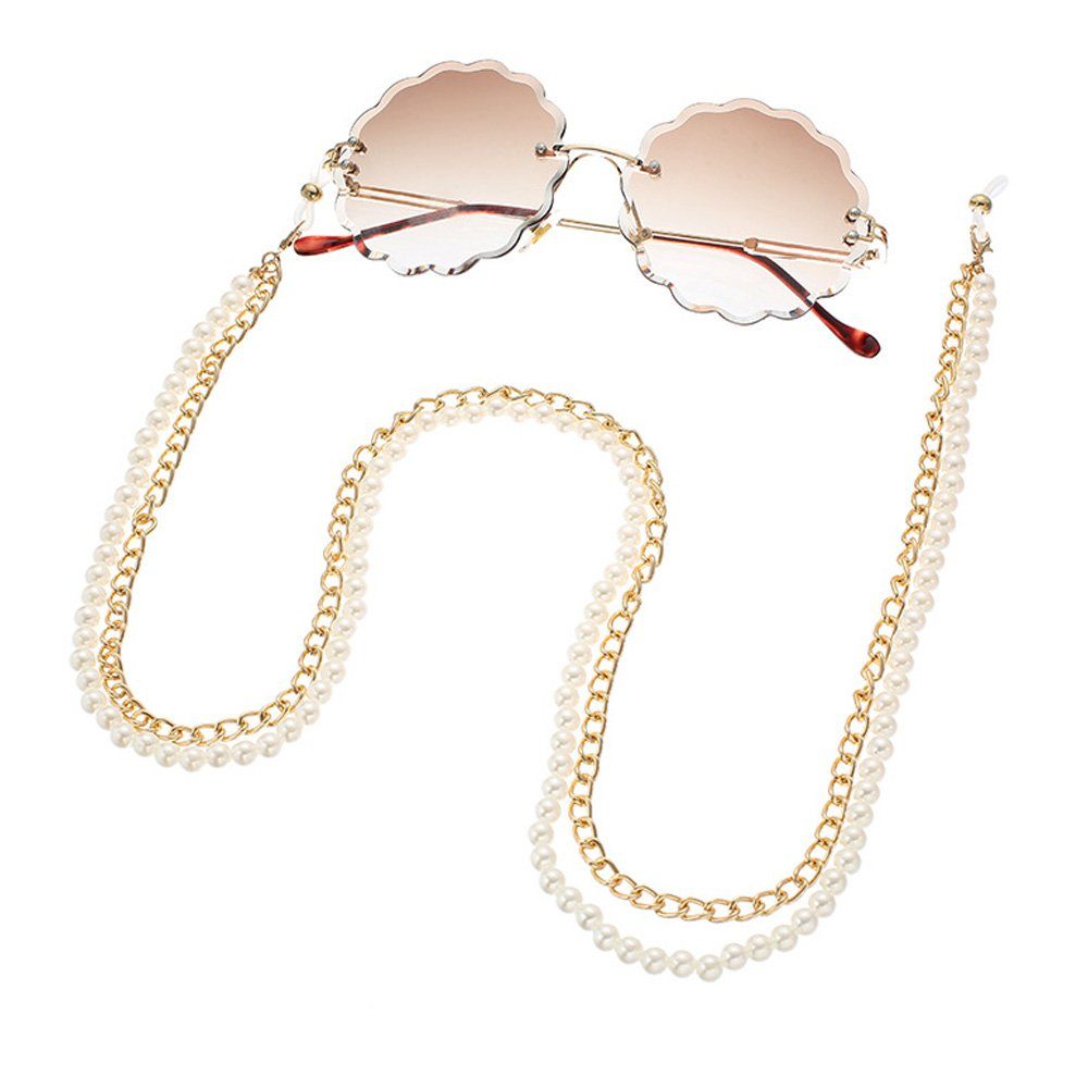 Tian Dee Brillenkette Mode Frauen Glaskette Perlen Gesichtsmaskenkette Perle Brillenkette