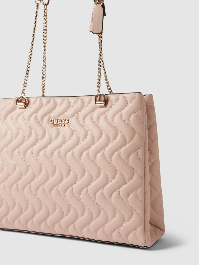 Tote Bag mit Steppnähten Modell 'ECO' in altrosa