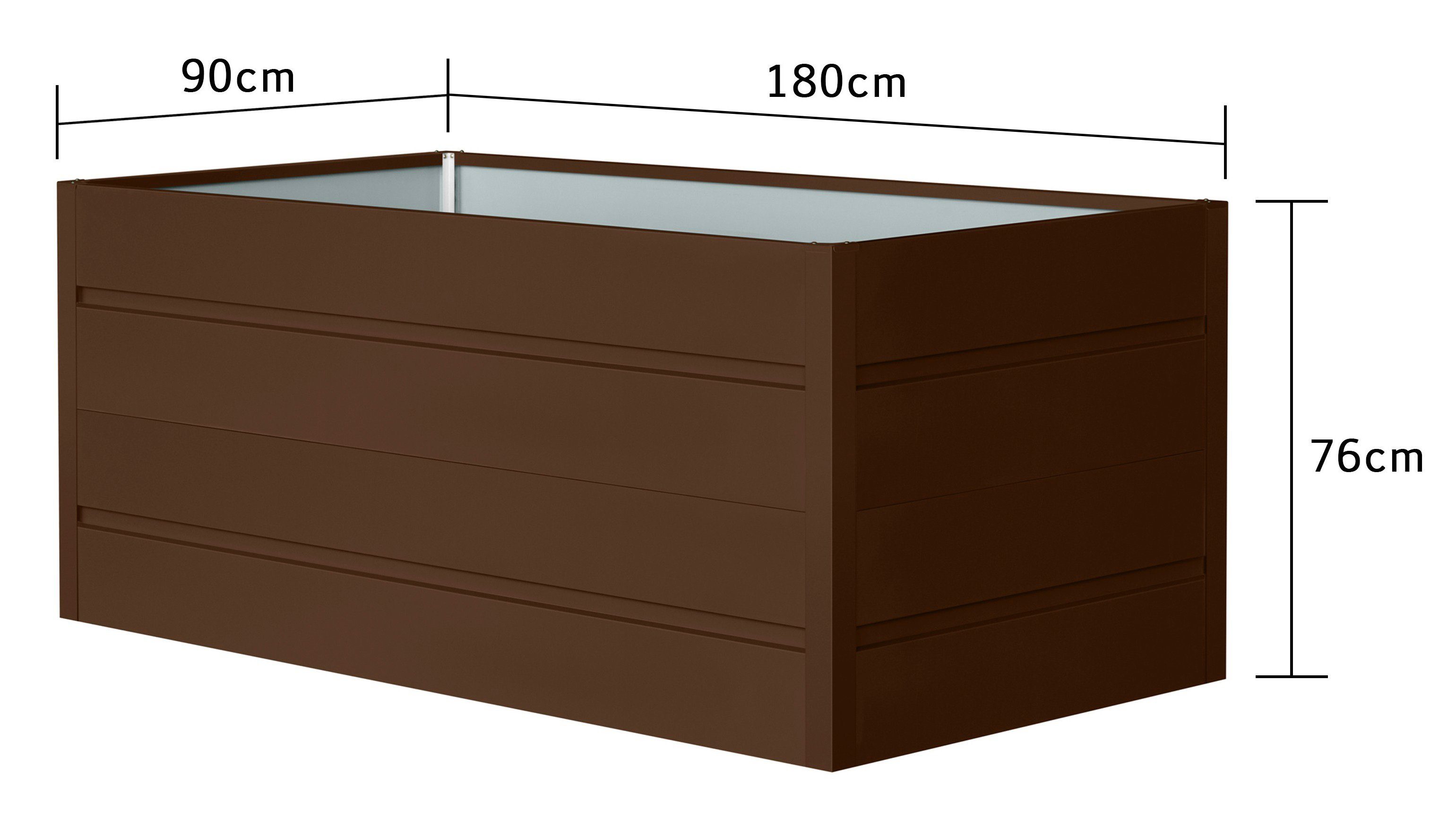 KONIFERA Hochbeet Garden Bed, BxTxH: 180x90x76 cm
