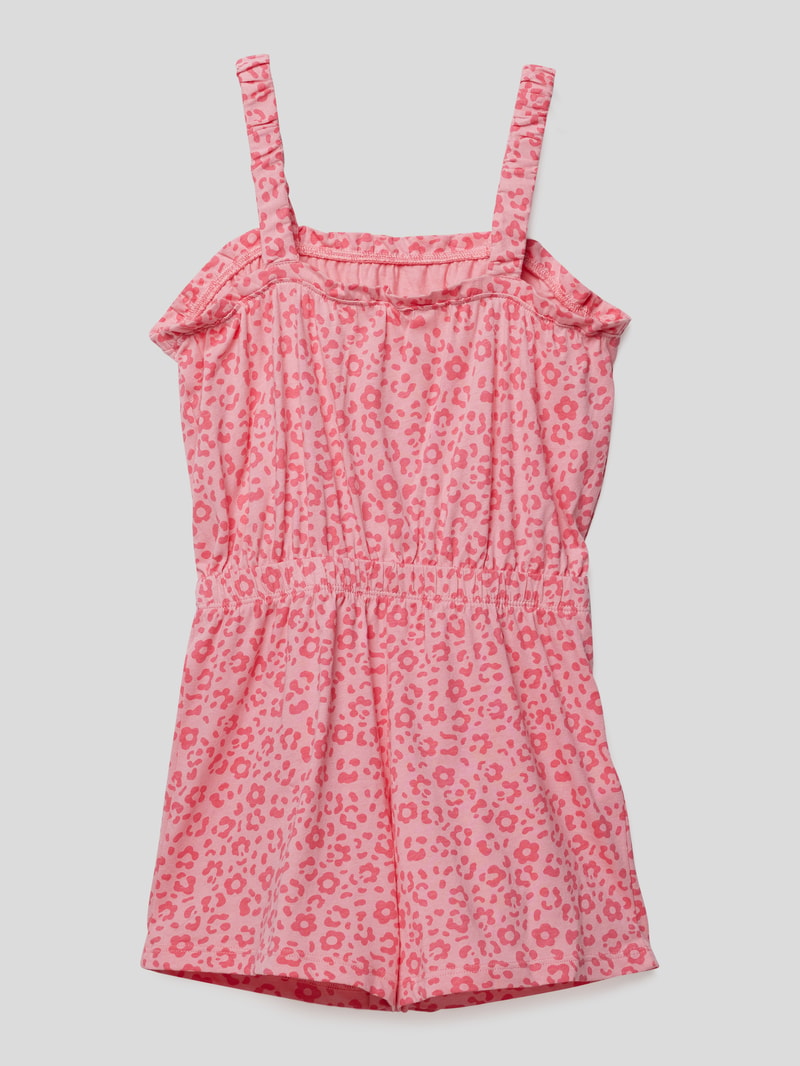 Playsuit mit Animal-Print in altrosa