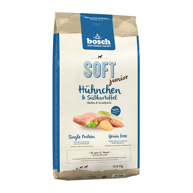 bosch Hundetrockenfutter bosch Soft Junior Hühnchen & Süßkartoffel 12,5 kg