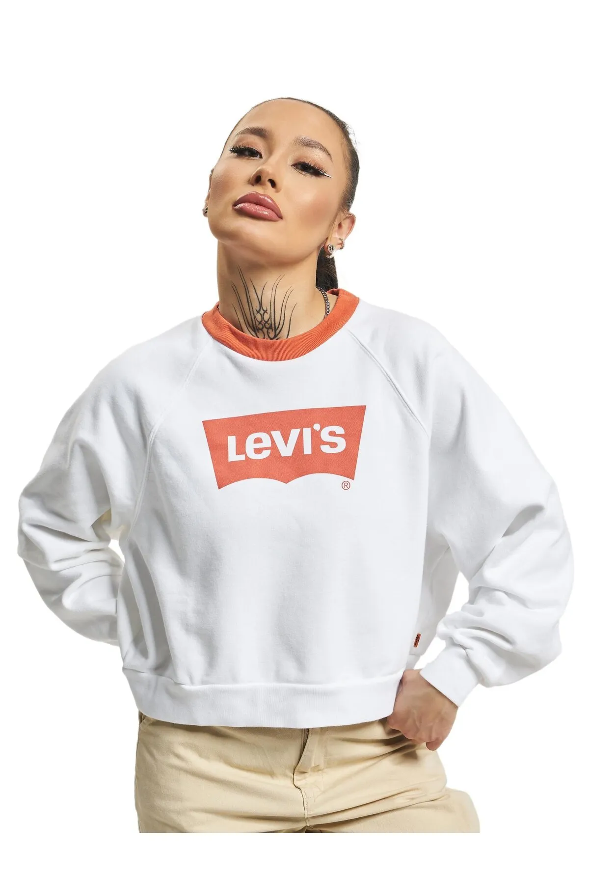 Levi&'s  Damen Levis Stay Loose Tapered Crop Sweater X