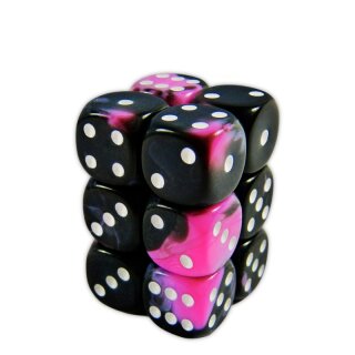 Spielwürfel W6 - Rose Marmor 16 mm (12)