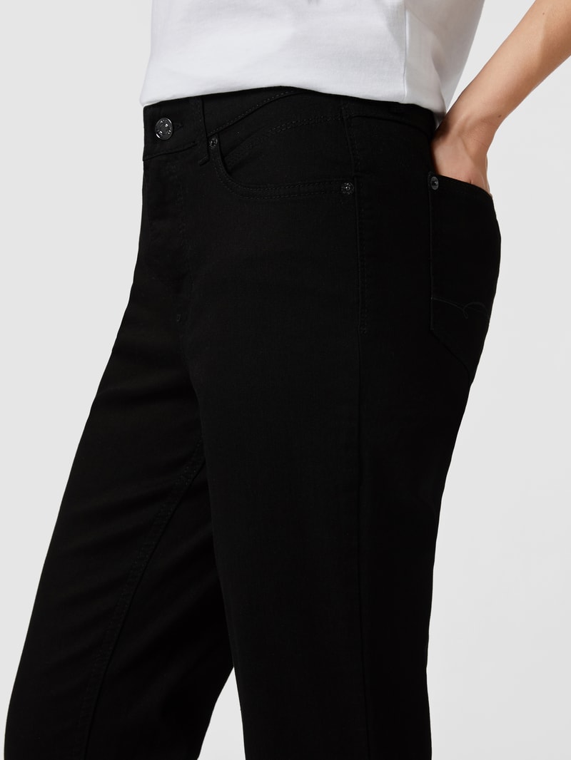 Feminine Fit 5-Pocket-Jeans Modell MELANIE in schwarz