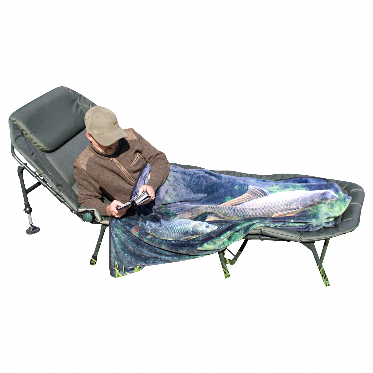il Lago Passion Teddyfleecedecke Schuppenkarpfen