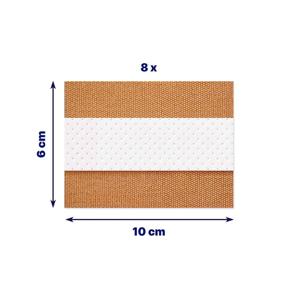elastoplast Elastoplast Pansements Waterproof ExtraRésistants 8 bandes 10 x 6cm Pansements