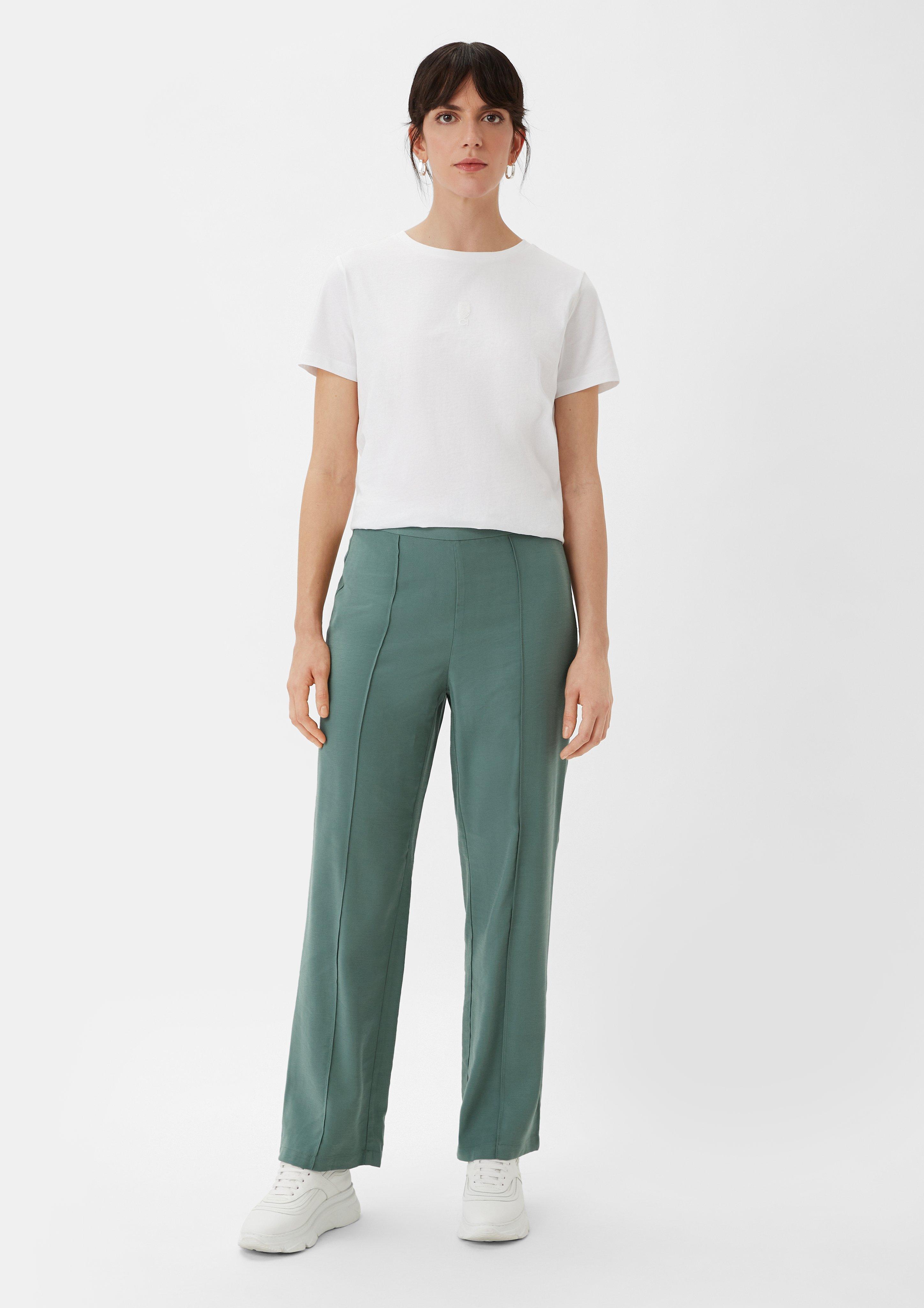 Regular: Twill-Hose mit Reißverschluss - 7819