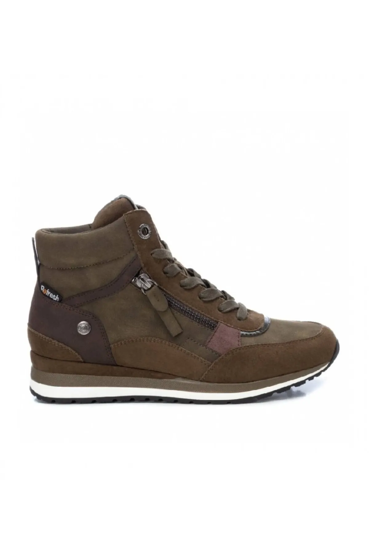 Refresh  Stiefelette - Khaki - Blockabsatz