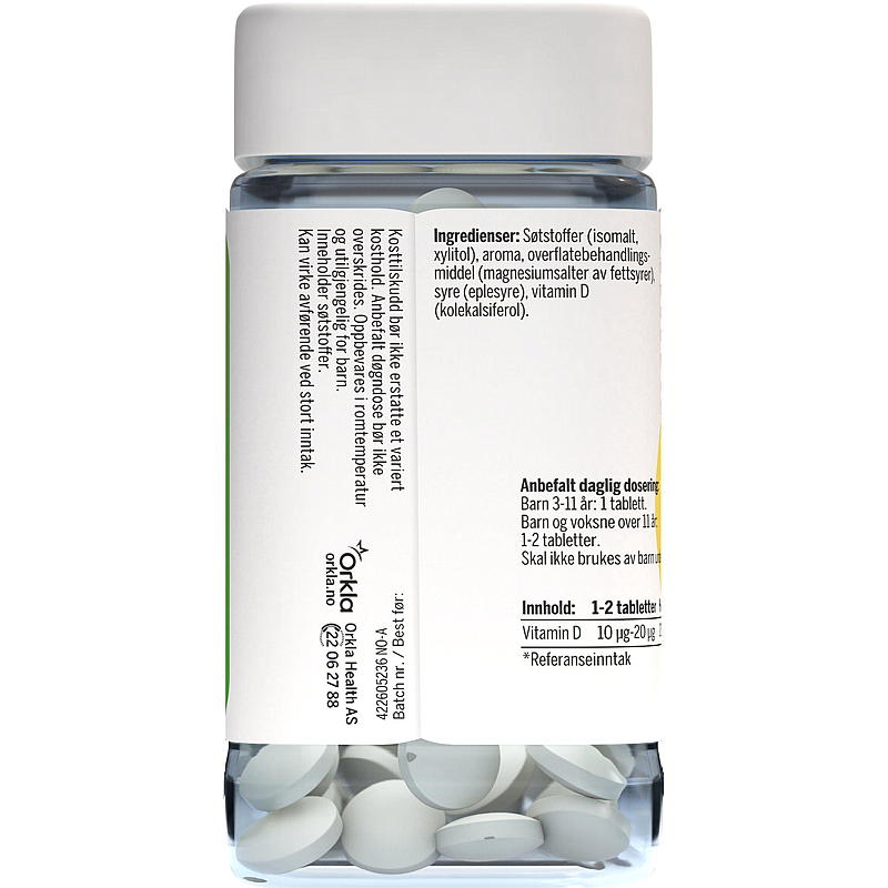 Collett Collett D-vitamin 95 stk tyggetabletter