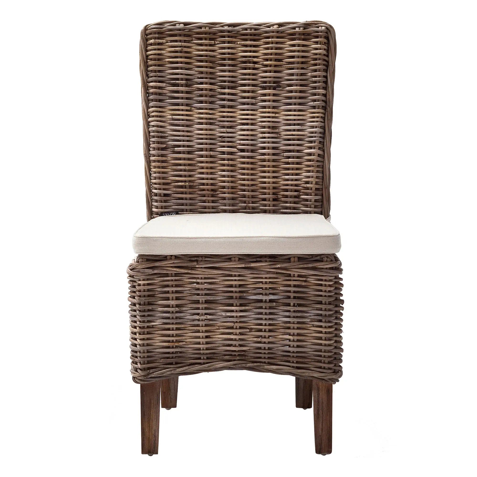 Novasolo Rattanstuhl Wickerworks (2er-Set Stühle, 2 St), Standard Rückenlehne, Morin, Morin Dining Stuhl (2er-Set)
