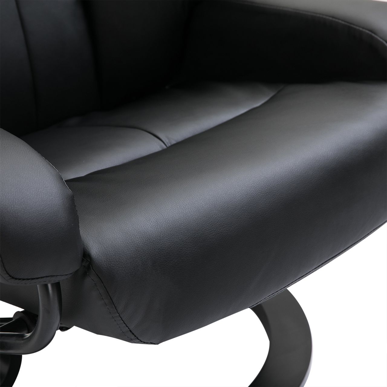 HOMCOM Massagesessel mit Fußhocker, Relaxsessel, Elektrischer Fernsehsessel