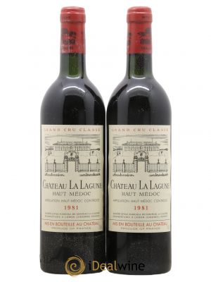 Château La Lagune 3ème Grand Cru Classé  1981 - Lot de 2 Bouteilles