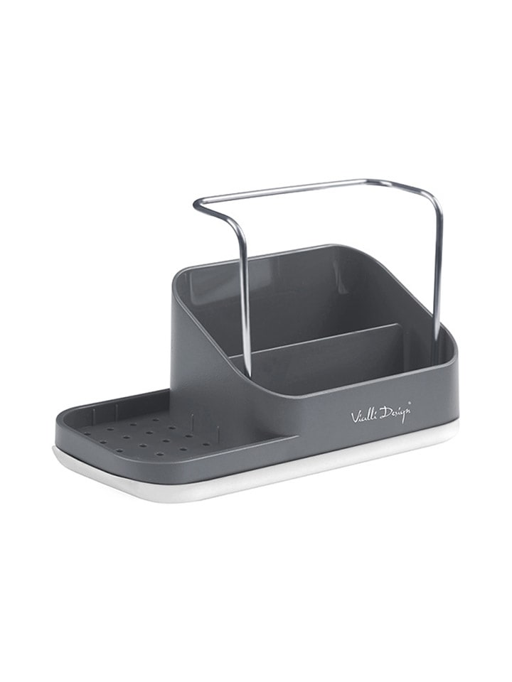 Vialli Design Spülorganizer in Grau mit Flüssigkeitsspender - (B)21,5 x (H)16 x (T)9 cm günstig kaufen onesize