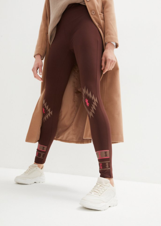 Thermo-Leggings mit Norweger-Muster