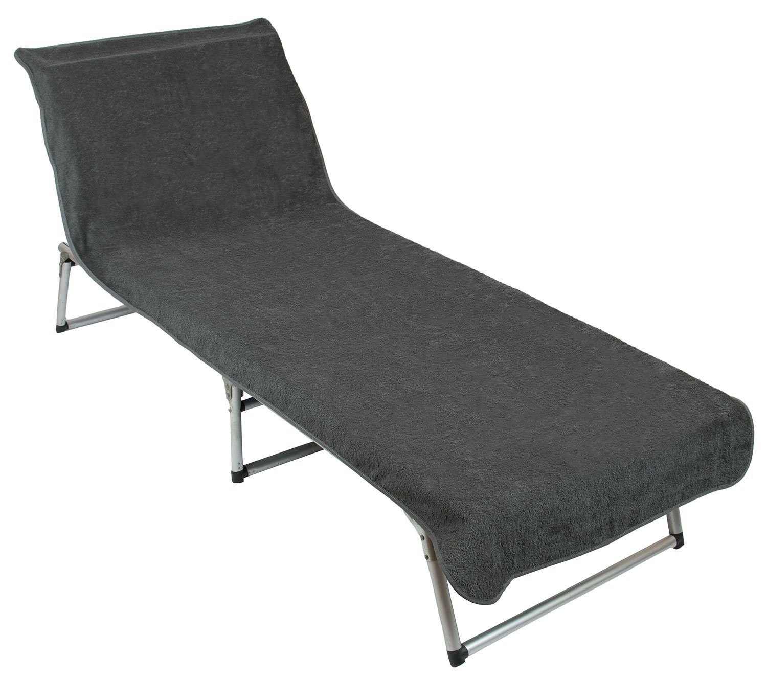 ZOLLNER Strandtuch, Mikrofaser (1-St), 75 x 215 cm, 100% Baumwolle, Liegenbezug für Sonnenliege
