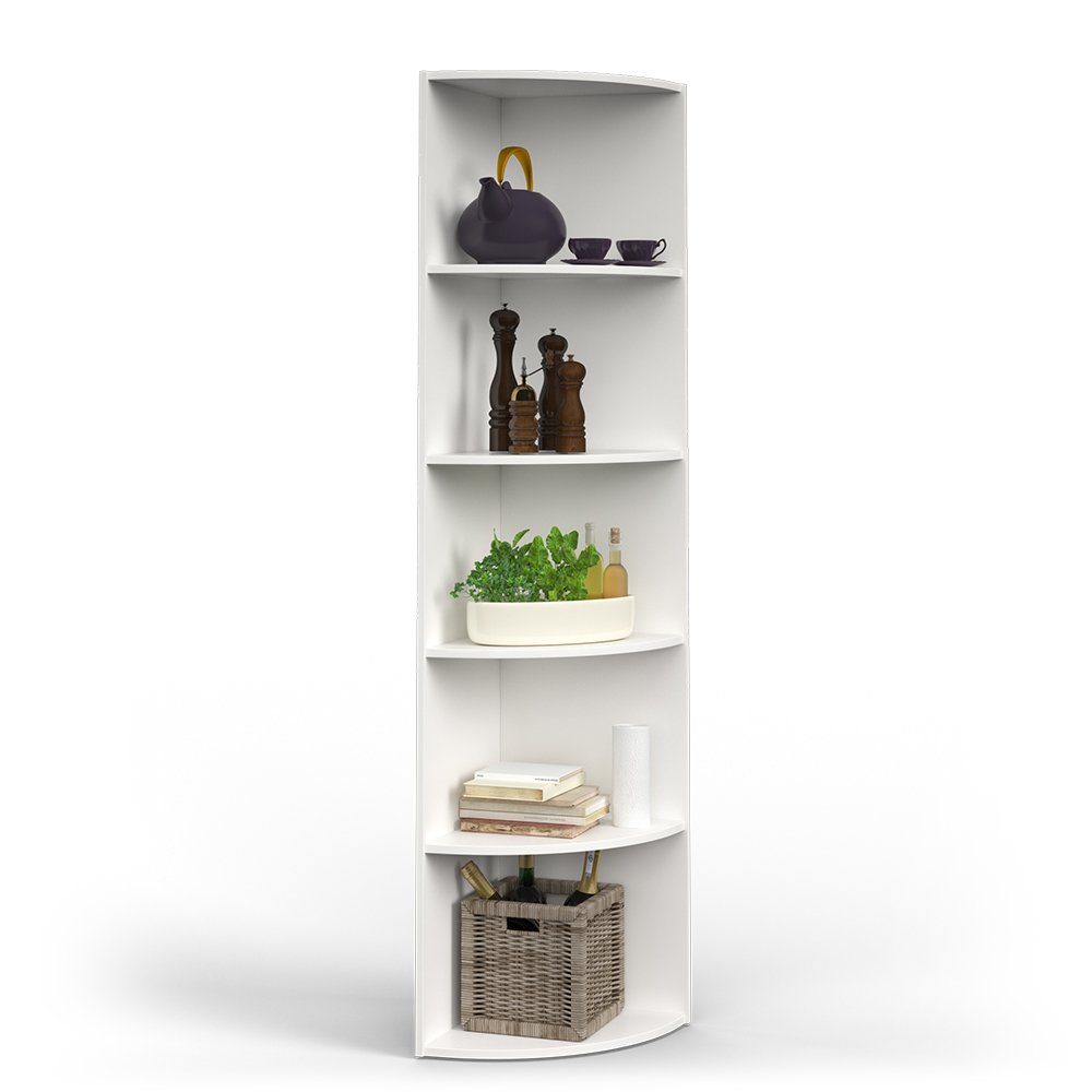 Vicco Eckregal Wandregal Winkelregal 180 x 40 cm ECKI Weiß