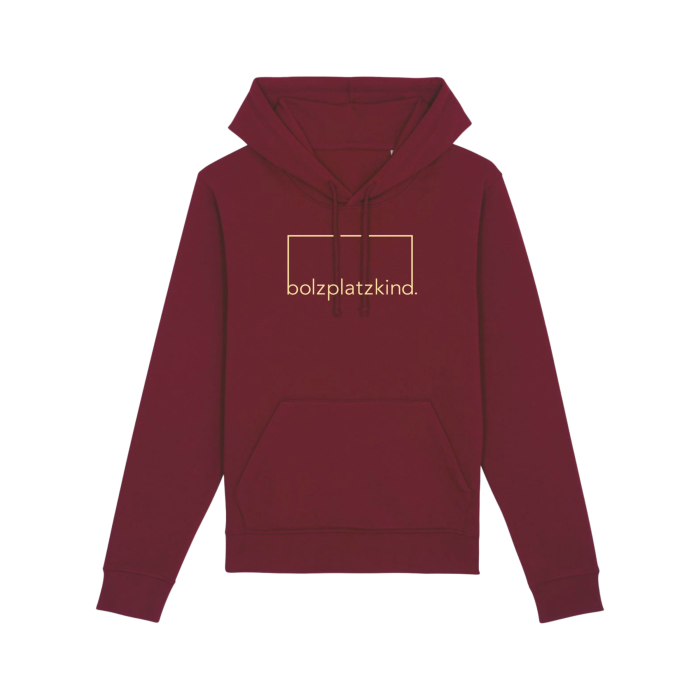 Bolzplatzkind "Selbstliebe" Hoody Weinrot Vanille
