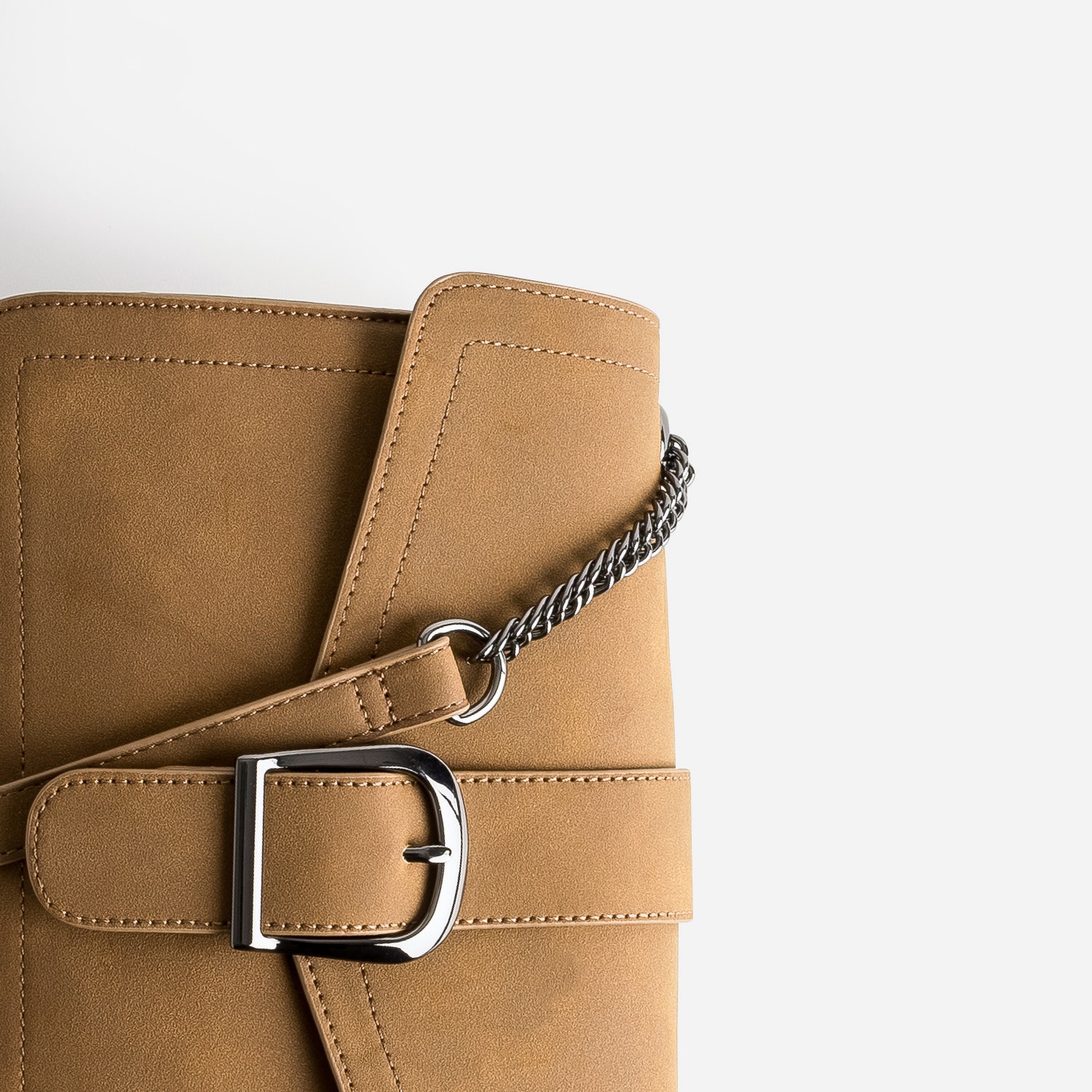 Sac besace TEXTO marron suédé