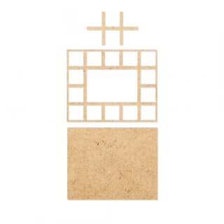 Kromlech Bases - Heavy Infantry 5x4 Square Base Converter Tray (1)