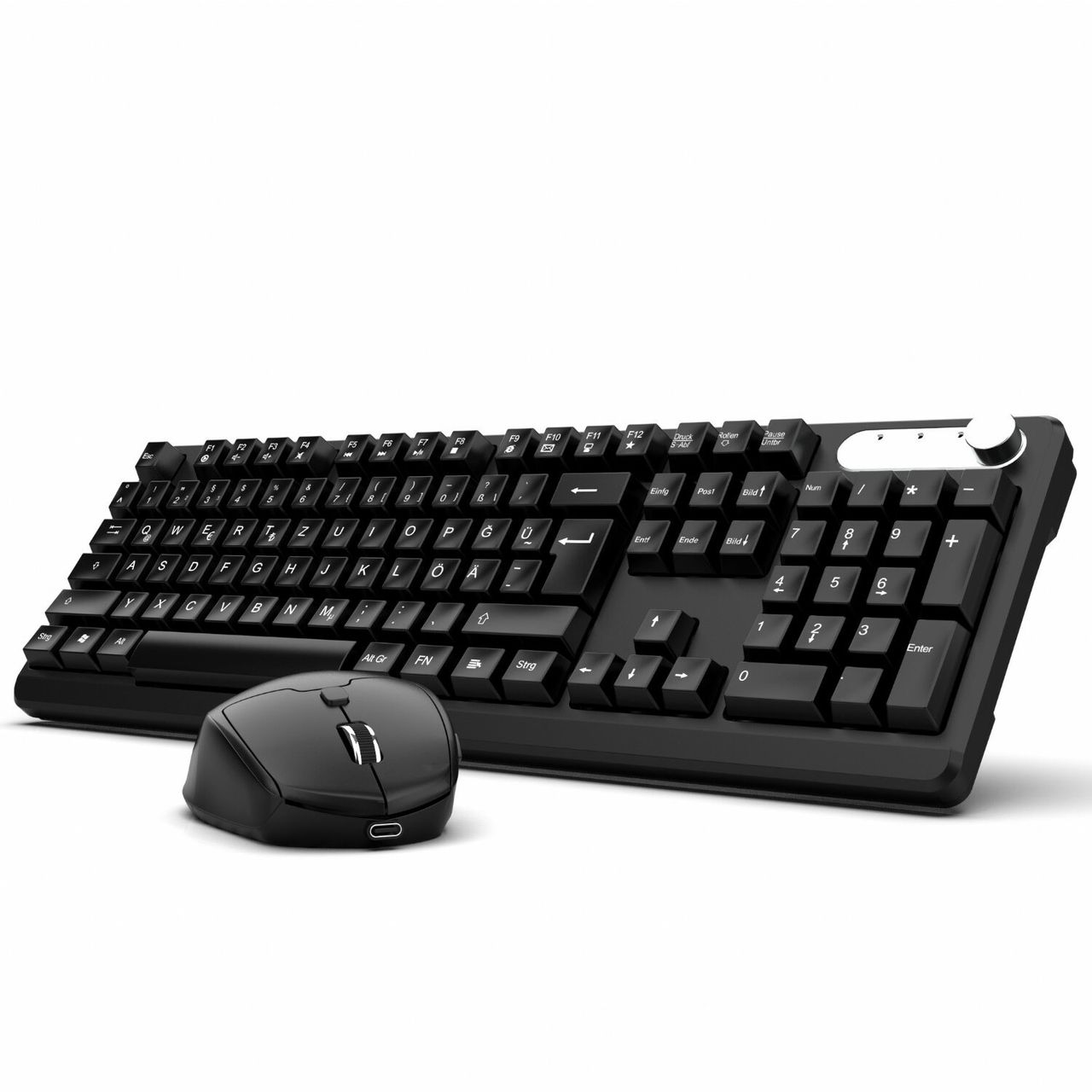 Inca IWS-549U Wiederaufladbare Tastatur und Maus set, wireless Set, Multimedia-Tastatur und Maus Set