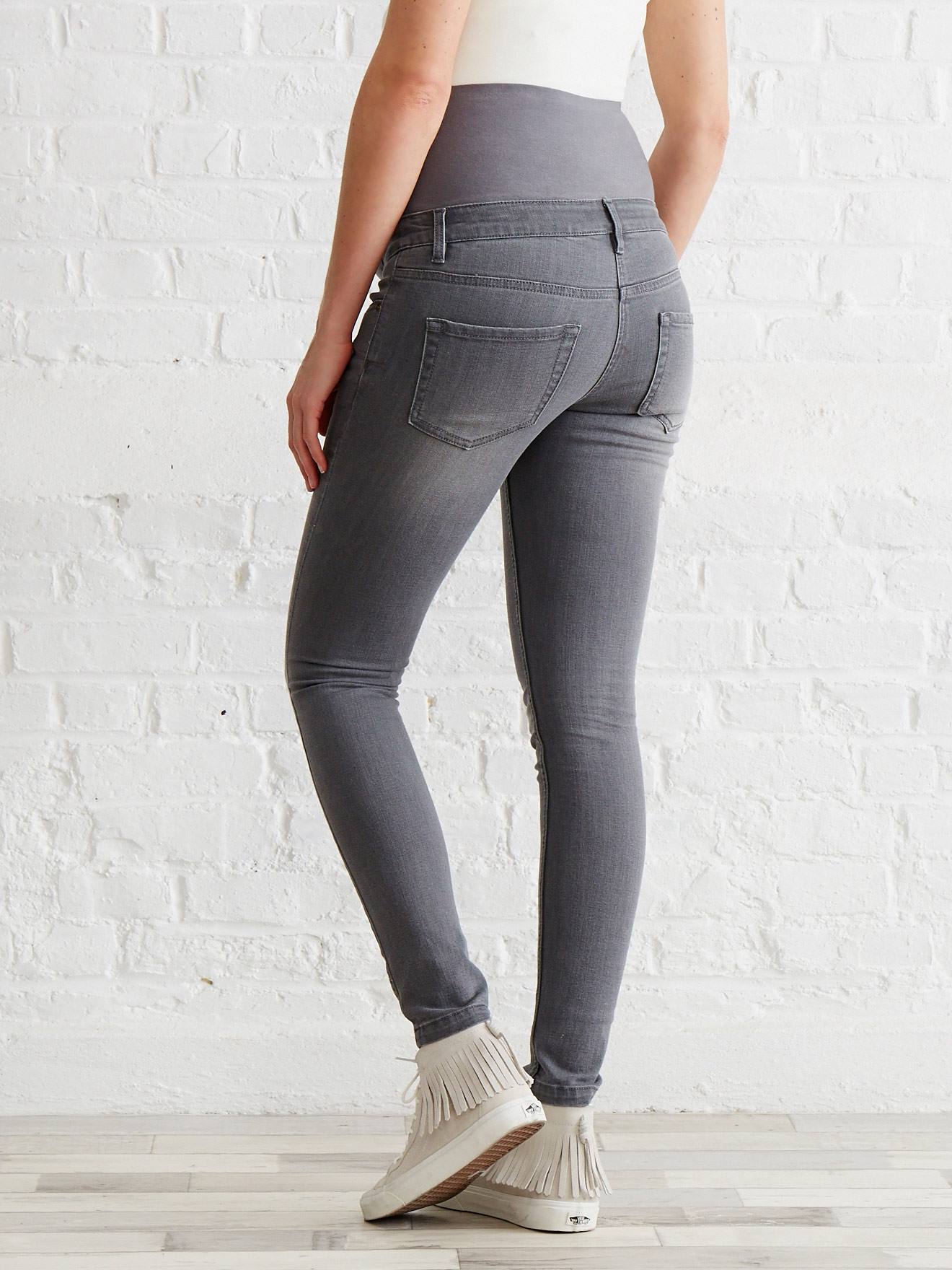 Jean slim stretch de grossesse entrejambe 85 denim black