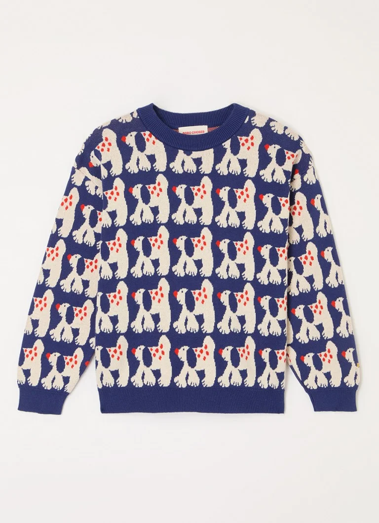BOBO CHOOSES Fairy Dog fine-knit sweater made of organic cotton