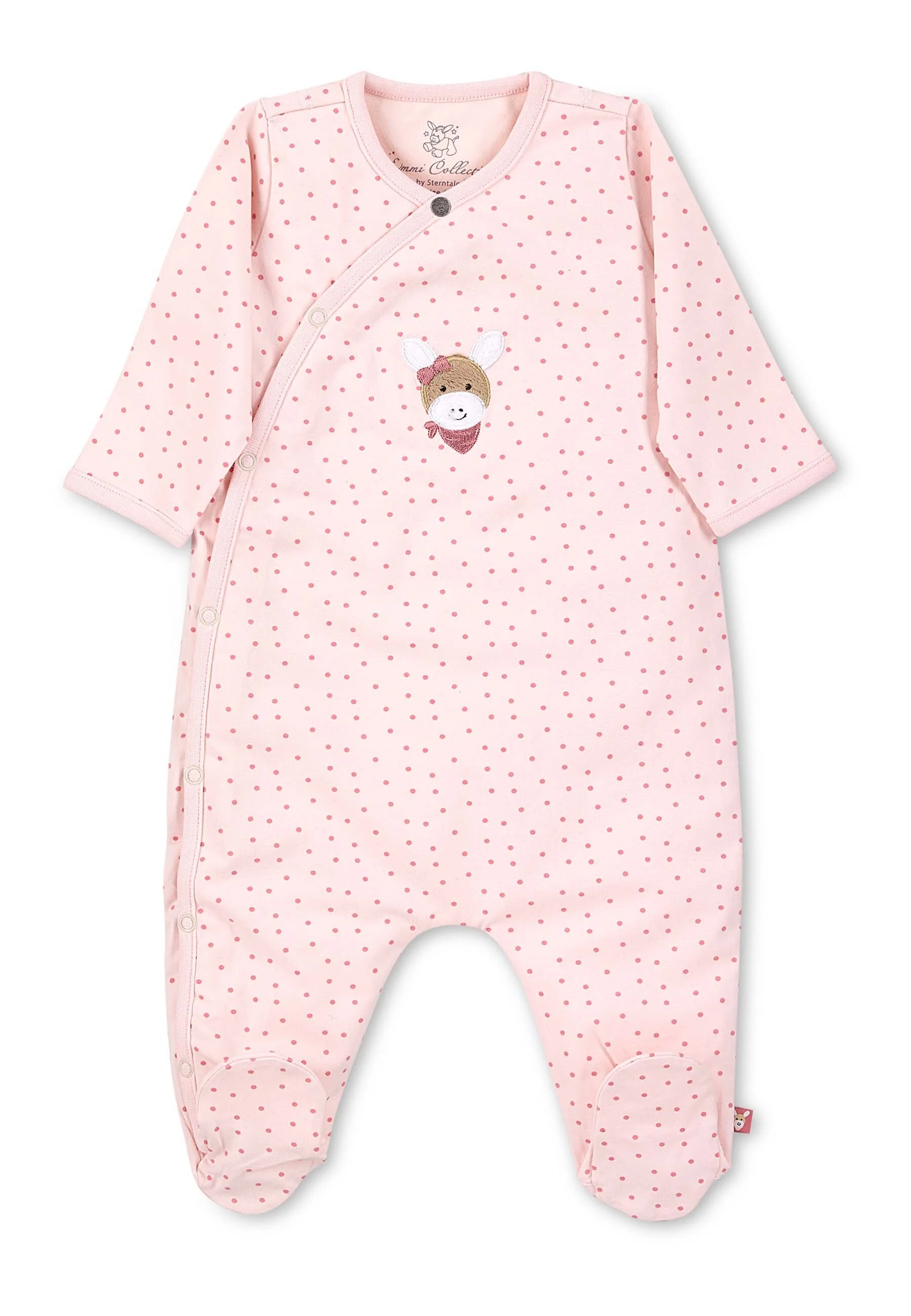 GOTS Strampler-Einteiler Esel Emmi Girl, Jersey