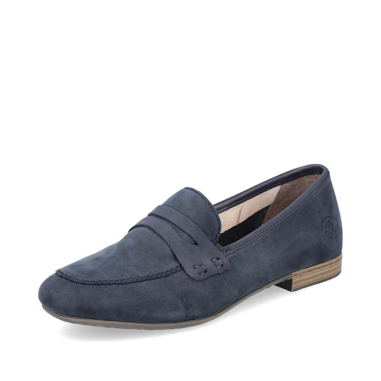 RIEKER Klassische Slipper blau