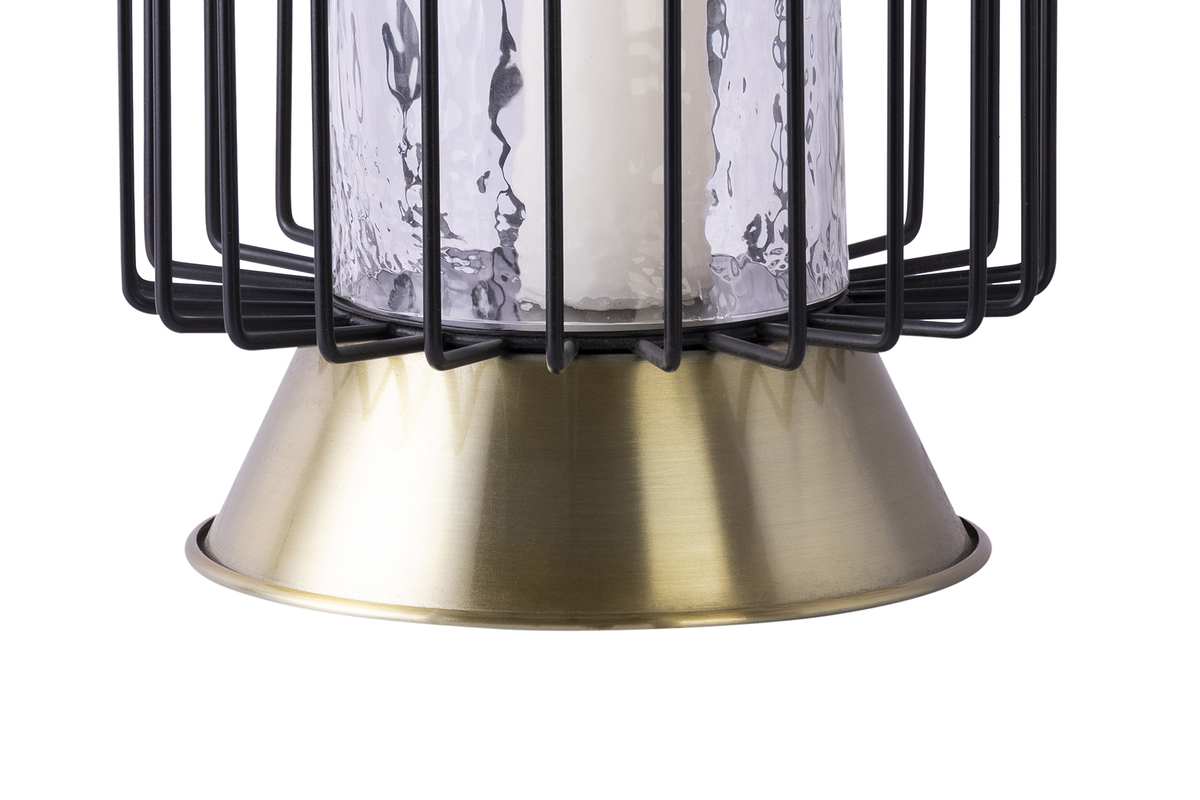 Kayoom Kerzenständer Malibu 225 Schwarz / Gold