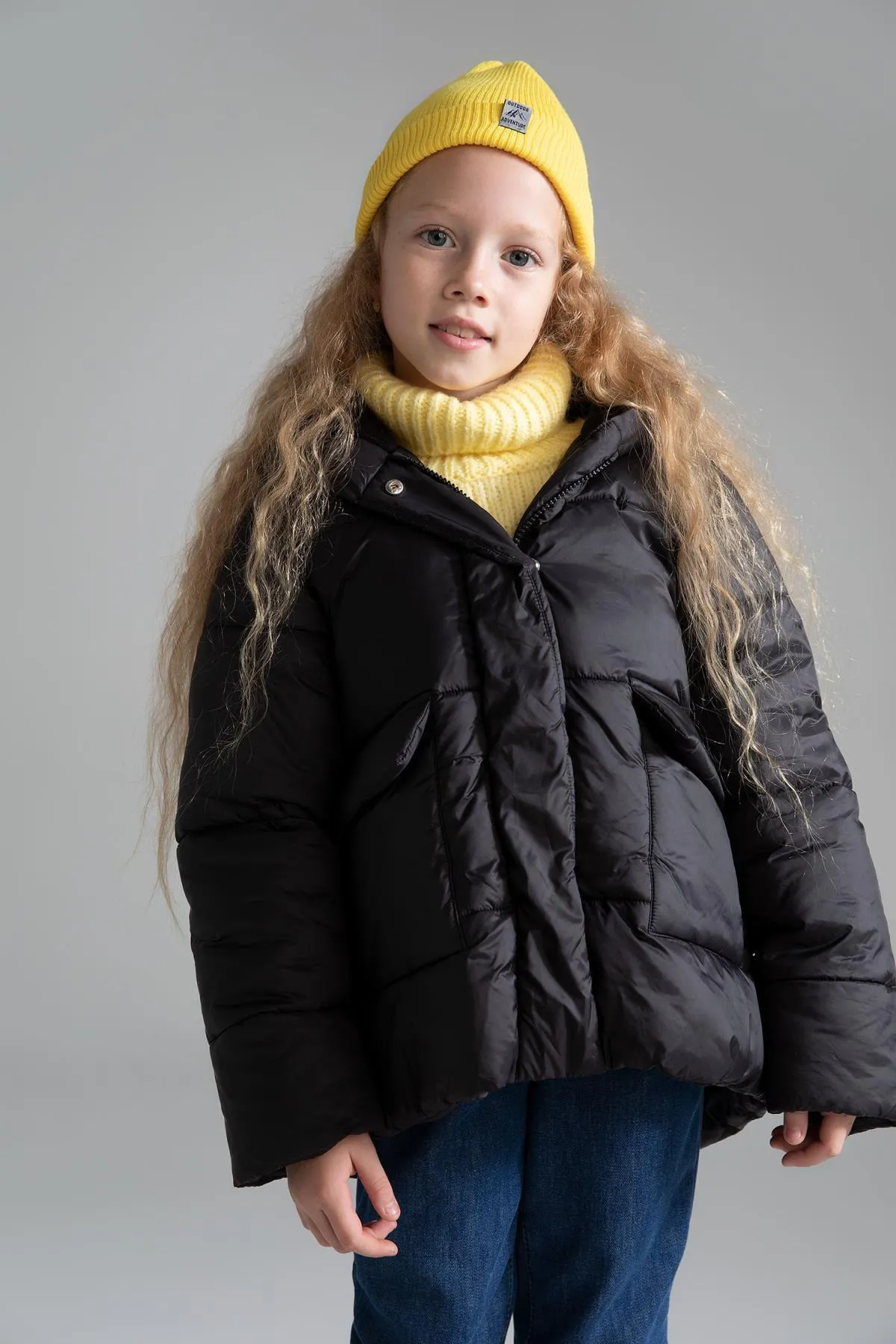 DeFacto  Mädchen-Puffermantel mit Fleece-Futter und Kapuze