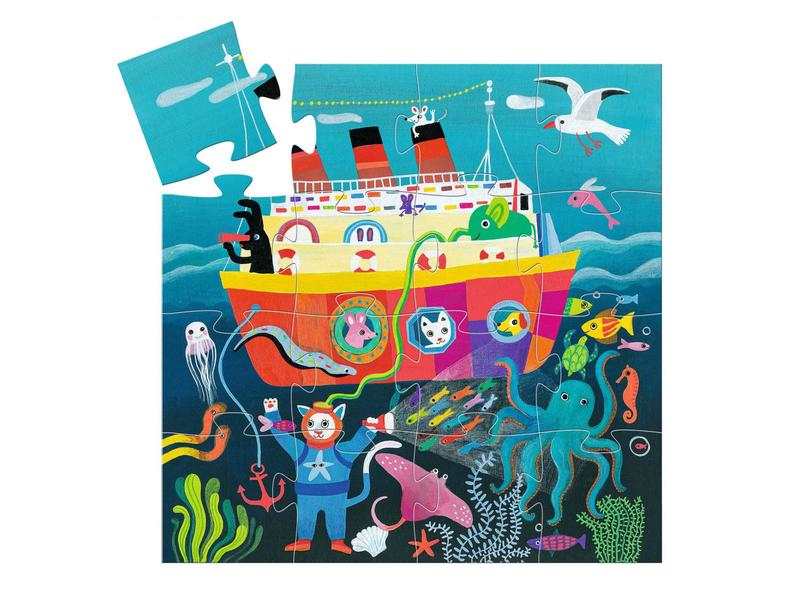 Puzzle silhouette La croisière des amis 16 pcs