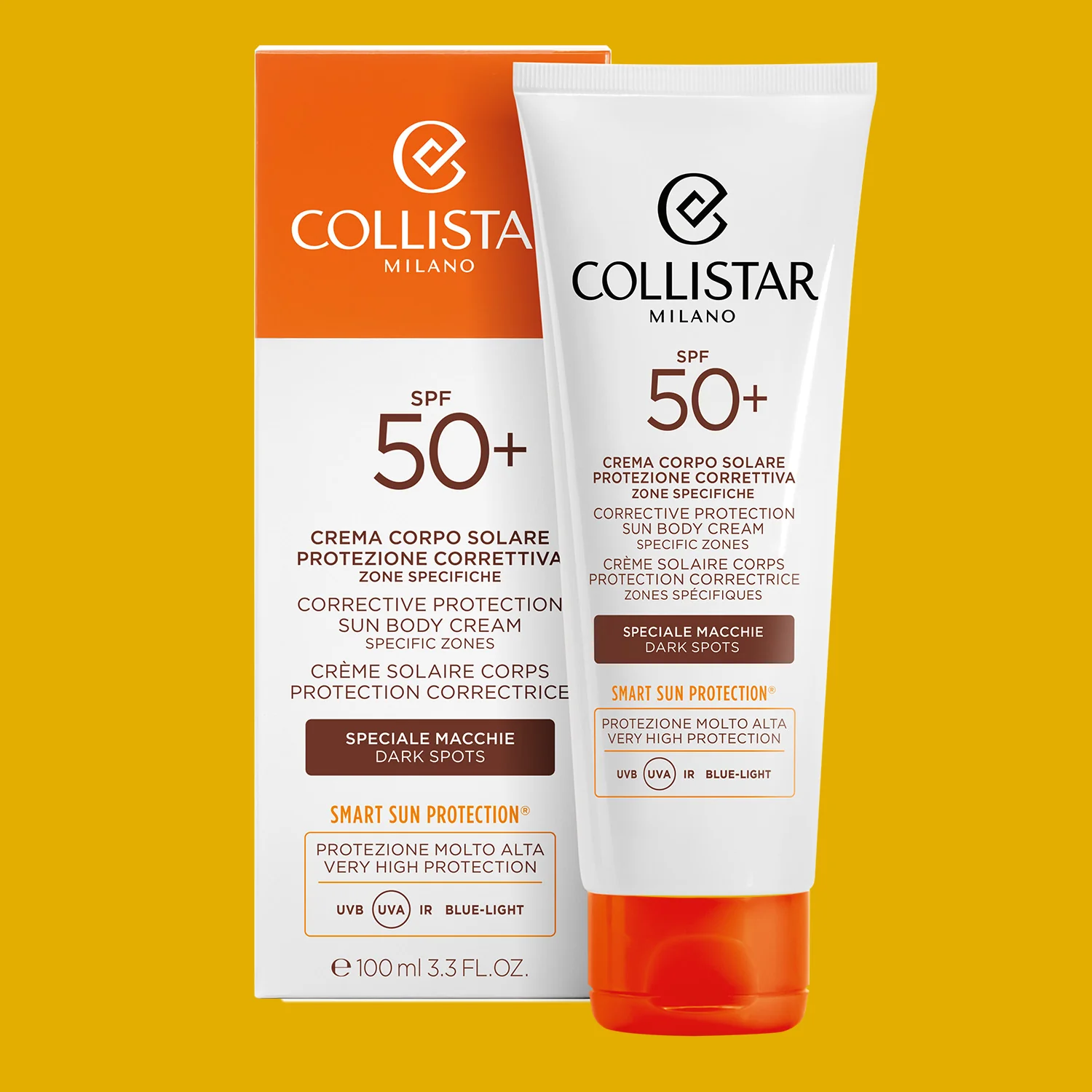 Barnító testápoló napozókrém SPF50+ Korrekciós védelem - Magas védelemmel ellátott testápoló napozókrém