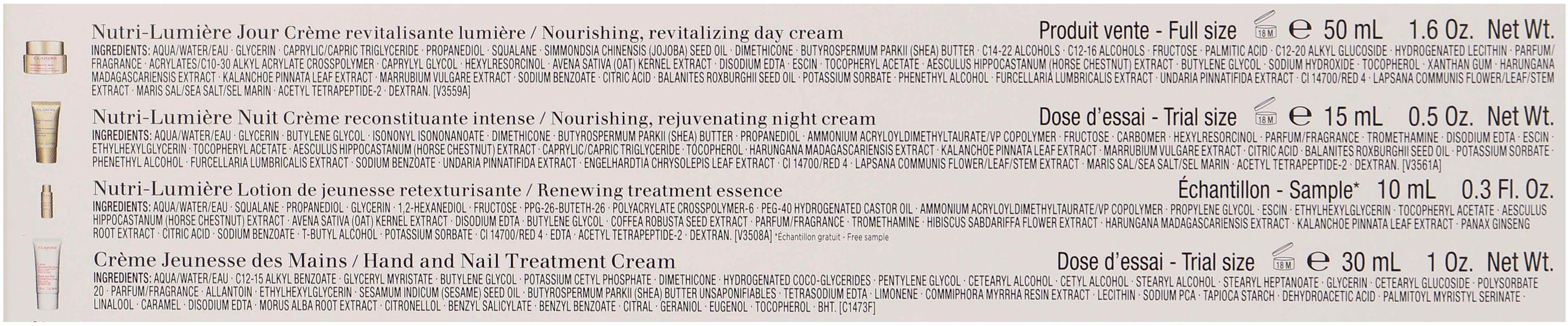 Clarins Gesichtspflege-Set Nutri-Lumiere, 4-tlg.