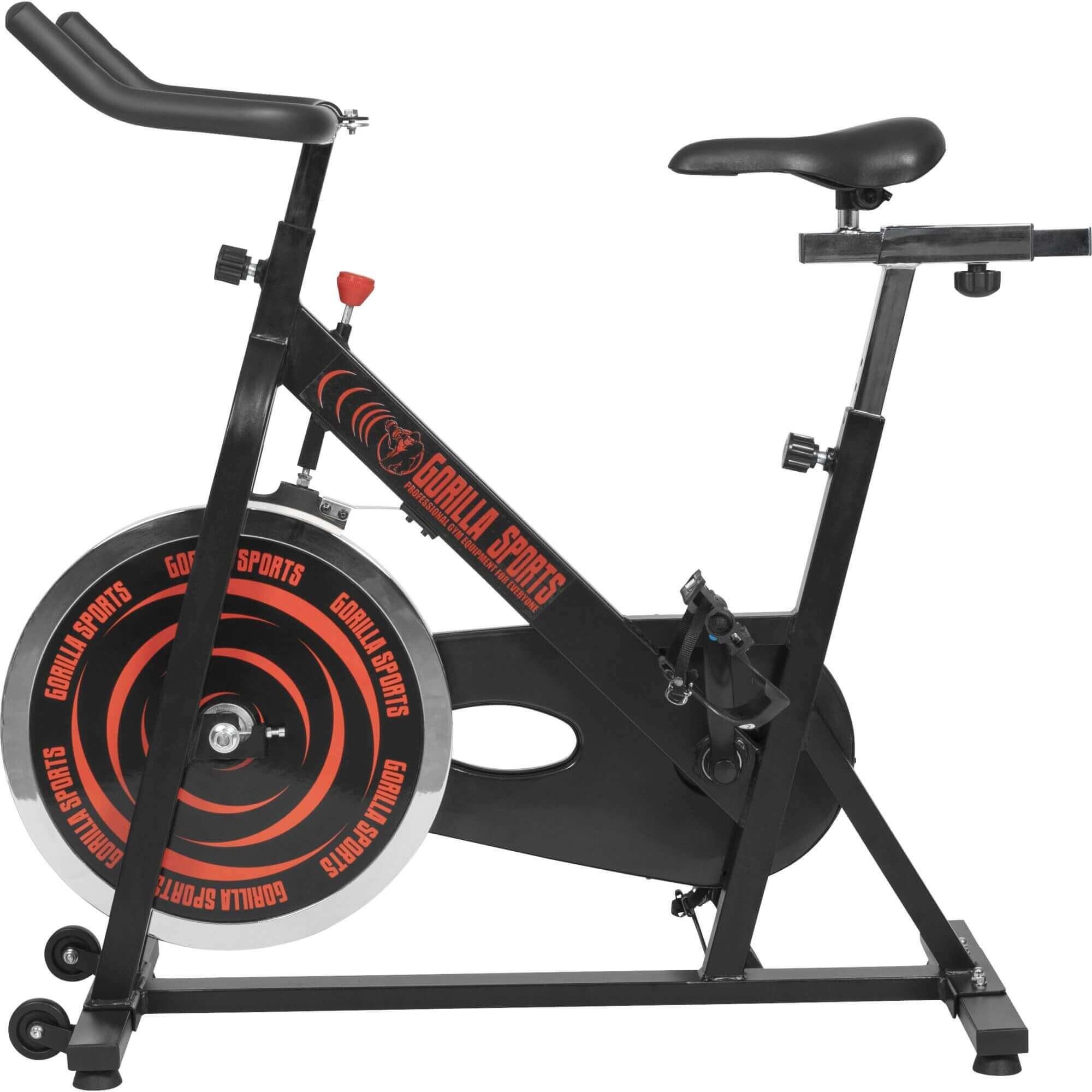 GORILLA SPORTS Heimtrainer 13kg Schwungrad, Verstellbar - Indoor Fahrrad, Fitnessbike, Speedbike (1-tlg)