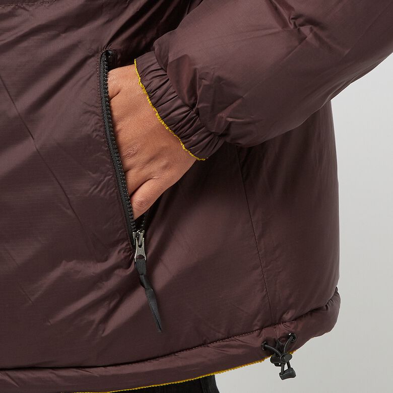 The North Face Reversible Nuptse Jacket sulphur moss/coal brown