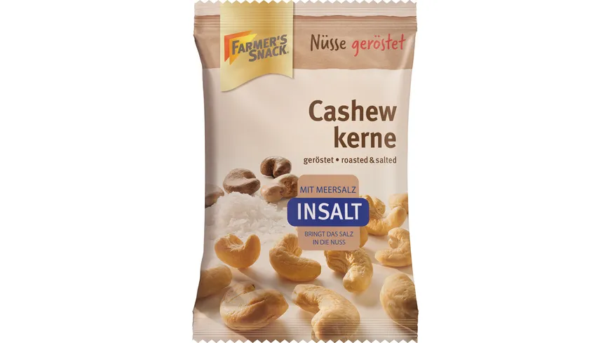 FARMER'S SNACK Cashewkerne geröstet und gesalzen 30 g