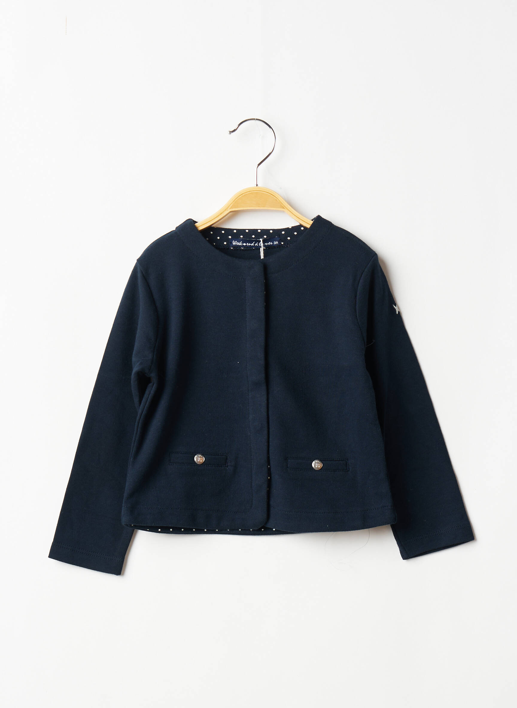 Week End A La Mer Vestecasual Fille couleur bleu