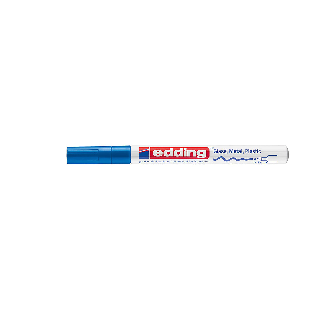 Glanzlackmarker 751 blau, Strichstärke: ca. 1-2 mm