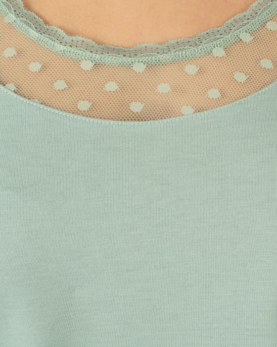 T-shirt manches longues Thermol'love tulle plumetis