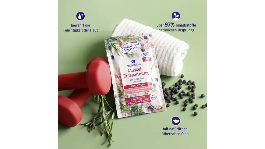 Dresdner Essenz Badesalz Muskel Entspannung 60 g