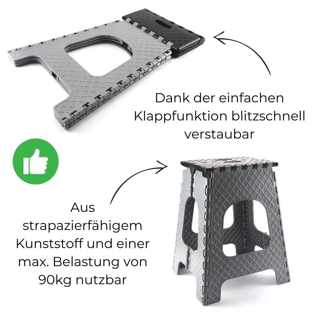 GarPet Campinghocker Klapphocker Campinghocker Faltbar Ultraleicht Falthocker Tritthocker