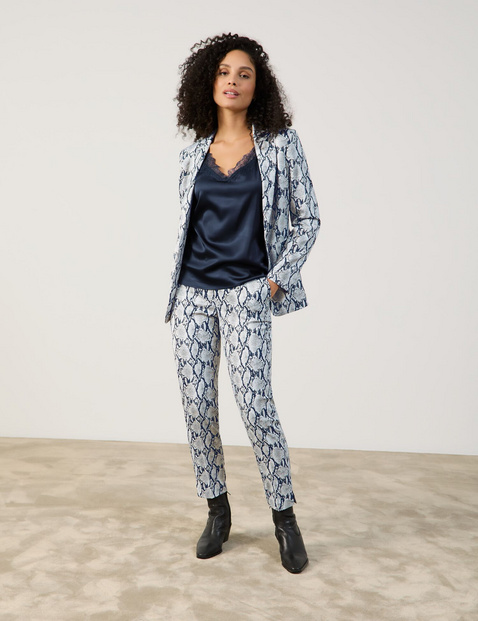 Modischer Blazer mit Schlangendessin