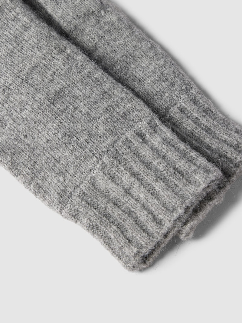 Handschuhe mit Label-Detail in dunkelgrau
